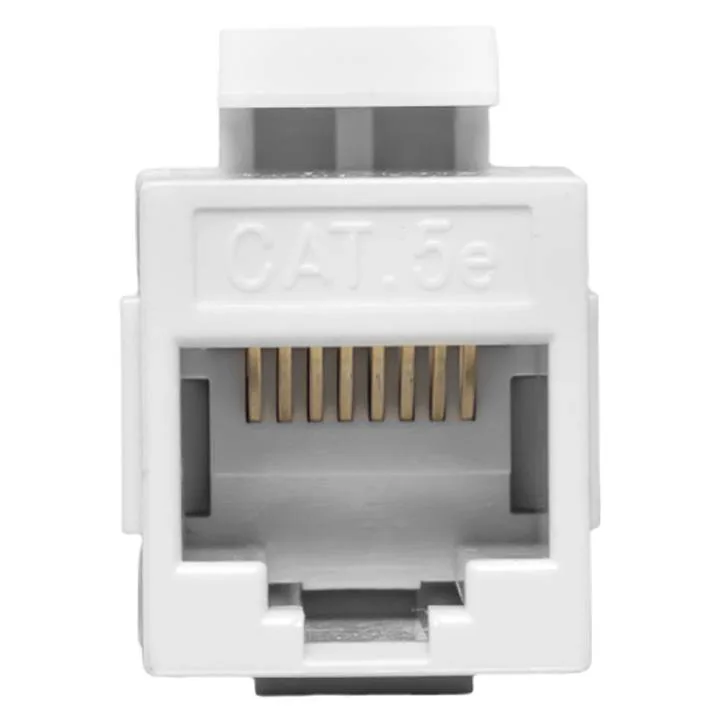 Адаптер проходной TERACOM Cat.5E неэкранированный RJ45-RJ45 тип Keystone белый Адаптер проходной TERACOM Cat.5E неэкранированный RJ45-RJ45 тип Keystone белый