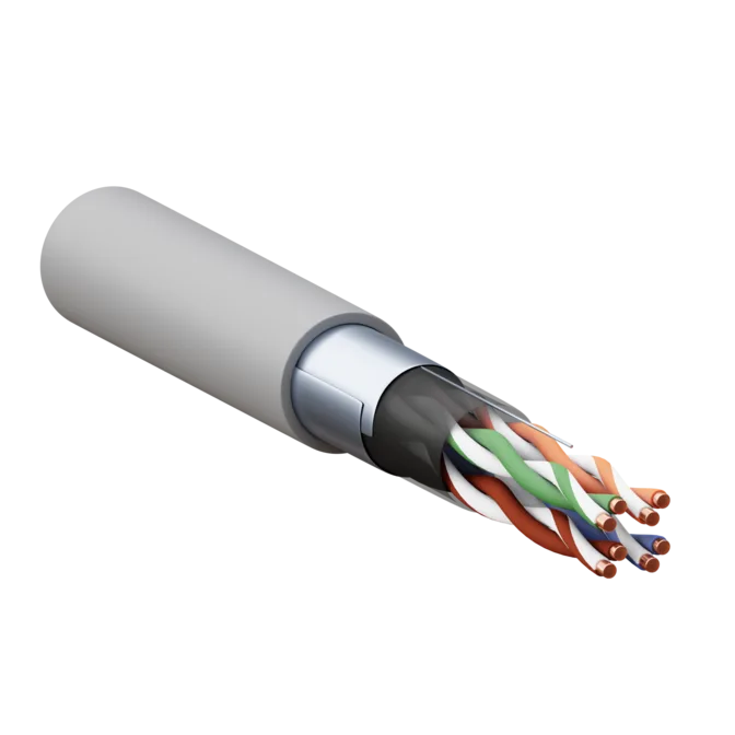 Кабель витая пара TERACOM PRO Cat.5E F/UTP 4 пары solid 24AWG оболочка PVC цвет серый (упак. 305м) Кабель витая пара TERACOM PRO Cat.5E F/UTP 4 пары solid 24AWG оболочка PVC цвет серый (упак. 305м)