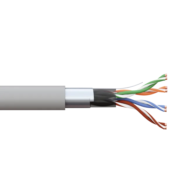 Кабель витая пара TERACOM PRO Cat.5E F/UTP 4 пары solid 24AWG оболочка PVC цвет серый (упак. 305м) Кабель витая пара TERACOM PRO Cat.5E F/UTP 4 пары solid 24AWG оболочка PVC цвет серый (упак. 305м)