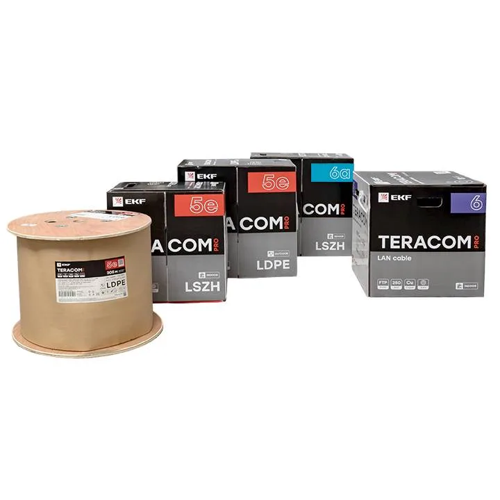 Кабель витая пара TERACOM PRO Cat.5E F/UTP 4 пары solid 24AWG оболочка PVC цвет серый (упак. 305м) Кабель витая пара TERACOM PRO Cat.5E F/UTP 4 пары solid 24AWG оболочка PVC цвет серый (упак. 305м)