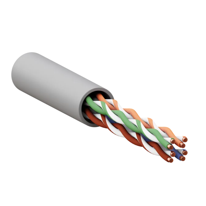 Кабель витая пара TERACOM PRO Cat.5E U/UTP 4 пары solid 24AWG оболочка PVC цвет серый (упак. 305м) Кабель витая пара TERACOM PRO Cat.5E U/UTP 4 пары solid 24AWG оболочка PVC цвет серый (упак. 305м)