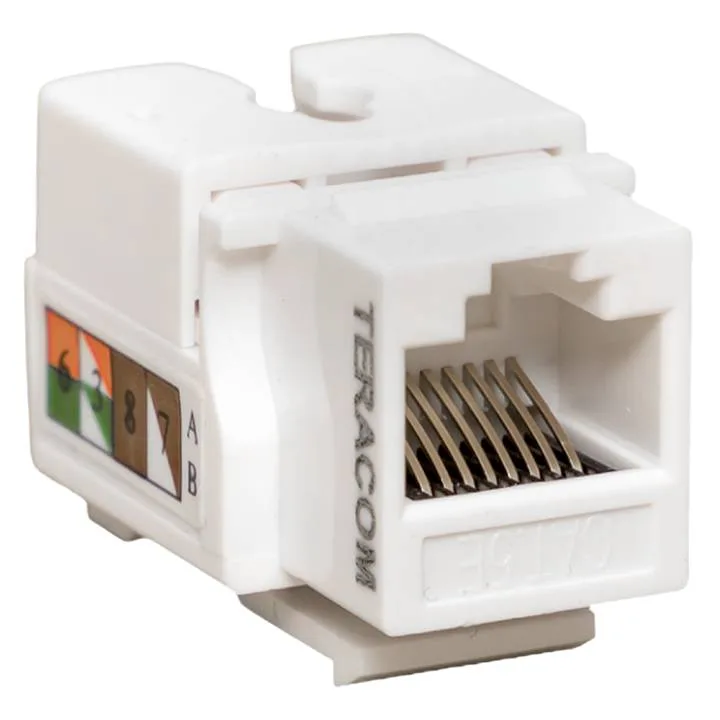 Модуль Keystone TERACOM PRO Cat.5E RJ-45 неэкранированный 110 IDC 90 градусов белый Модуль Keystone TERACOM PRO Cat.5E RJ-45 неэкранированный 110 IDC 90 градусов белый