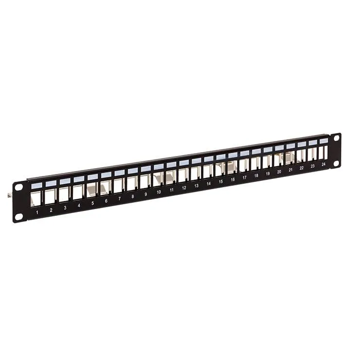 Патч-панель модульная TERACOM PRO 19'' 1U экранированная 24 порта с органайзером (пустая) Патч-панель модульная TERACOM PRO 19'' 1U экранированная 24 порта с органайзером (пустая)