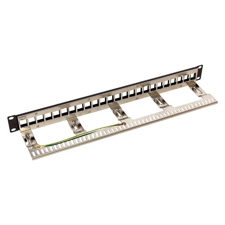 Патч-панель модульная TERACOM PRO 19'' 1U экранированная 24 порта с органайзером (пустая) Патч-панель модульная TERACOM PRO 19'' 1U экранированная 24 порта с органайзером (пустая)