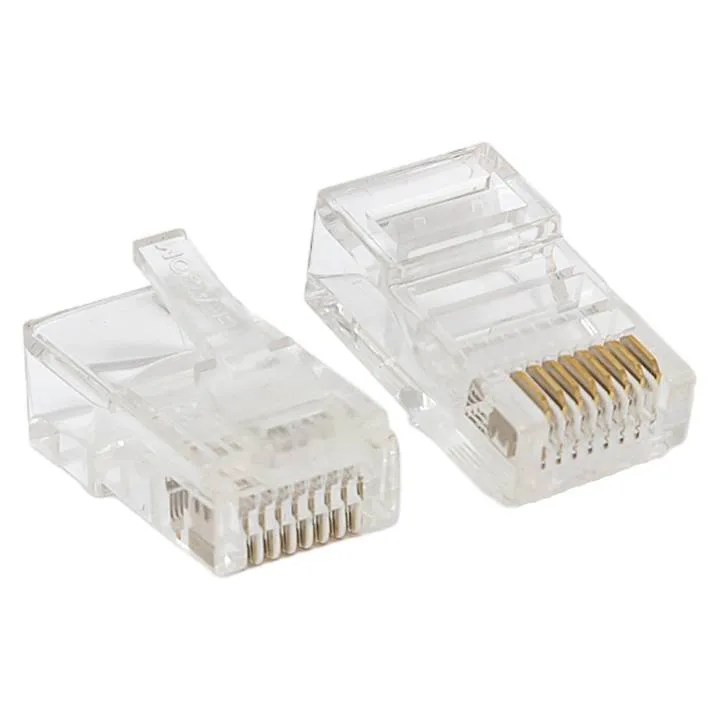 Коннектор RJ-45 TERACOM PRO неэкранированный 8P8C 30мкд Cat.5E универсальный (упак.50шт) Коннектор RJ-45 TERACOM PRO неэкранированный 8P8C 30мкд Cat.5E универсальный (упак.50шт)