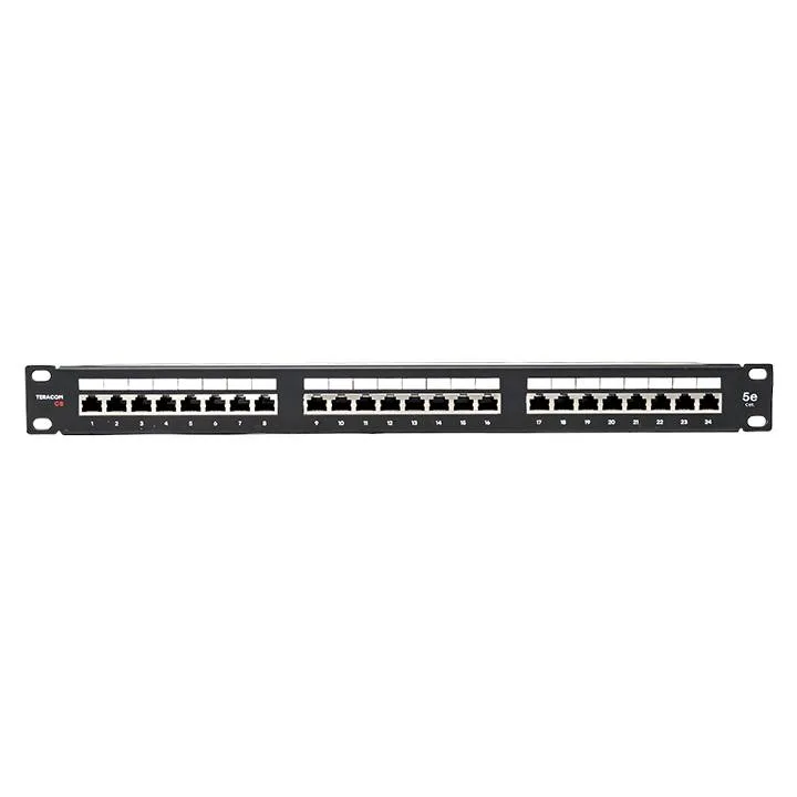 Патч-панель TERACOM PRO 19'' Cat.5E 1U полный экран STP 24 порта RJ-45 Dual IDC с органайзером Патч-панель TERACOM PRO 19'' Cat.5E 1U полный экран STP 24 порта RJ-45 Dual IDC с органайзером