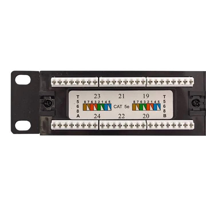 Патч-панель TERACOM PRO 19'' Cat.5E 1U неэкранированная UTP 24 порта RJ-45 Dual IDC с органайзером Патч-панель TERACOM PRO 19'' Cat.5E 1U неэкранированная UTP 24 порта RJ-45 Dual IDC с органайзером