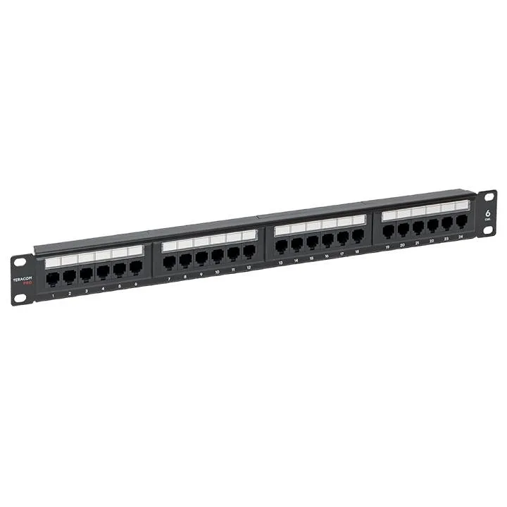 Патч-панель TERACOM PRO 19'' Cat.6 1U неэкранированная UTP 24 порта RJ-45 Dual IDC Патч-панель TERACOM PRO 19'' Cat.6 1U неэкранированная UTP 24 порта RJ-45 Dual IDC
