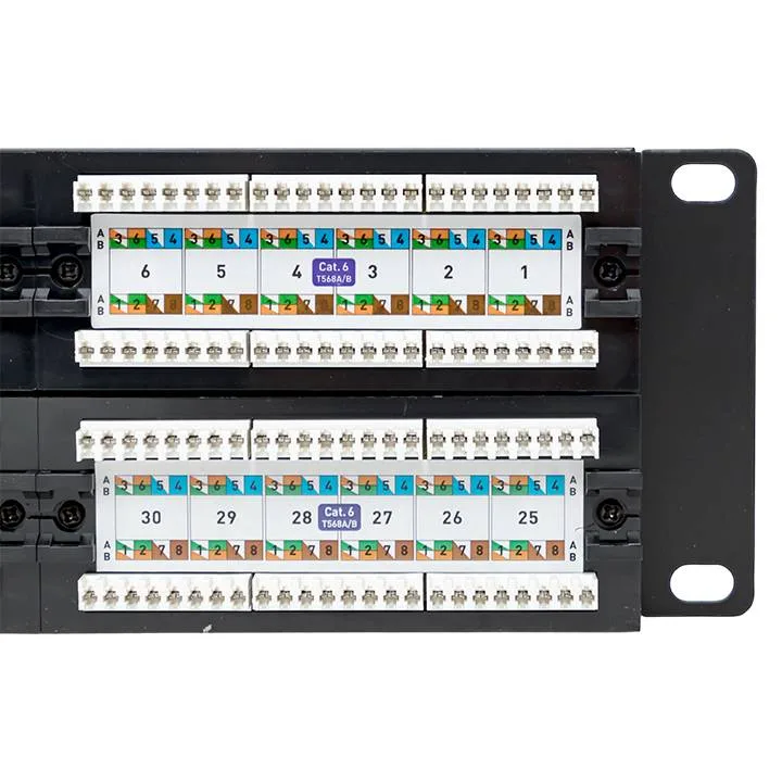 Патч-панель TERACOM PRO 19'' Cat.6 2U неэкранированная UTP 48 портов RJ-45 Dual IDC Патч-панель TERACOM PRO 19'' Cat.6 2U неэкранированная UTP 48 портов RJ-45 Dual IDC