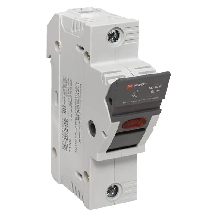 Предохранитель-разъединитель DF 14х51 3Р (тип ПВЦ) EKF Предохранитель-разъединитель DF 14х51 3Р (тип ПВЦ) EKF