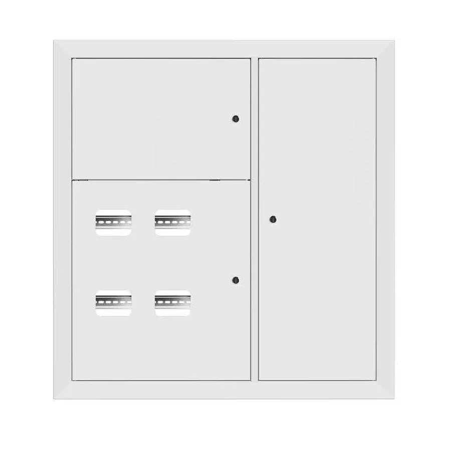 Щит этажный 4 кв. RAL9003 со съемной рамой (1000х950х150) EKF Basic