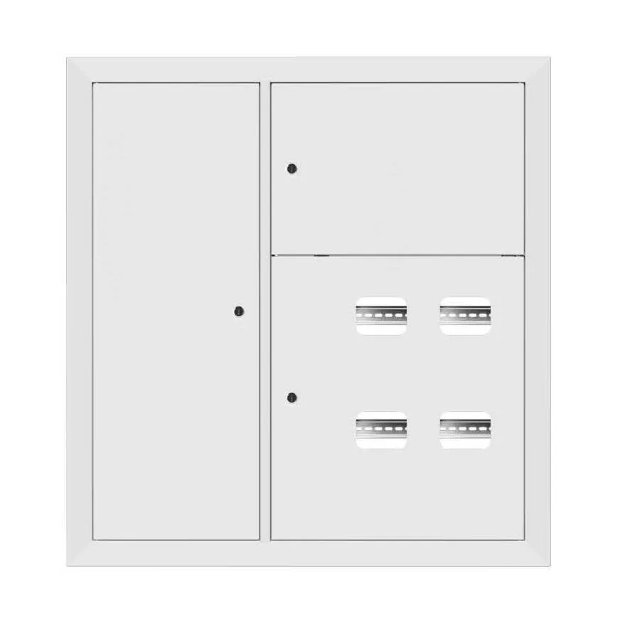 Щит этажный 4 кв. RAL9003 со слаботочным отсеком слева (1000х950х150) EKF PROxima Щит этажный 4 кв. RAL9003 со слаботочным отсеком слева (1000х950х150) EKF PROxima