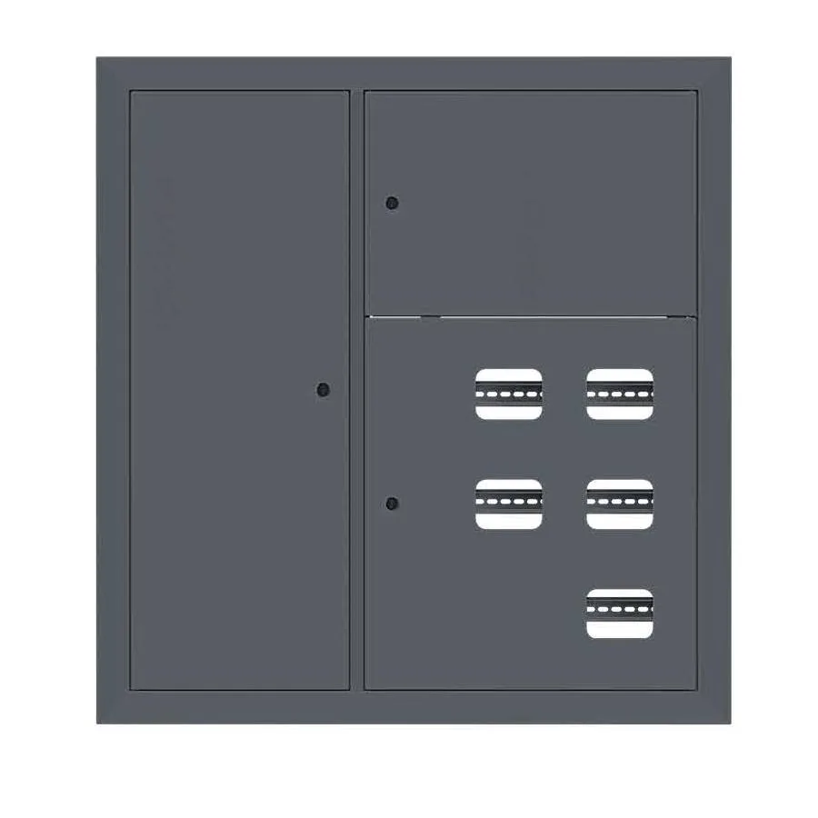 Щит этажный 5 кв. слаботочка слева RAL7016 (1000х950х150) EKF PROxima Щит этажный 5 кв. слаботочка слева RAL7016 (1000х950х150) EKF PROxima