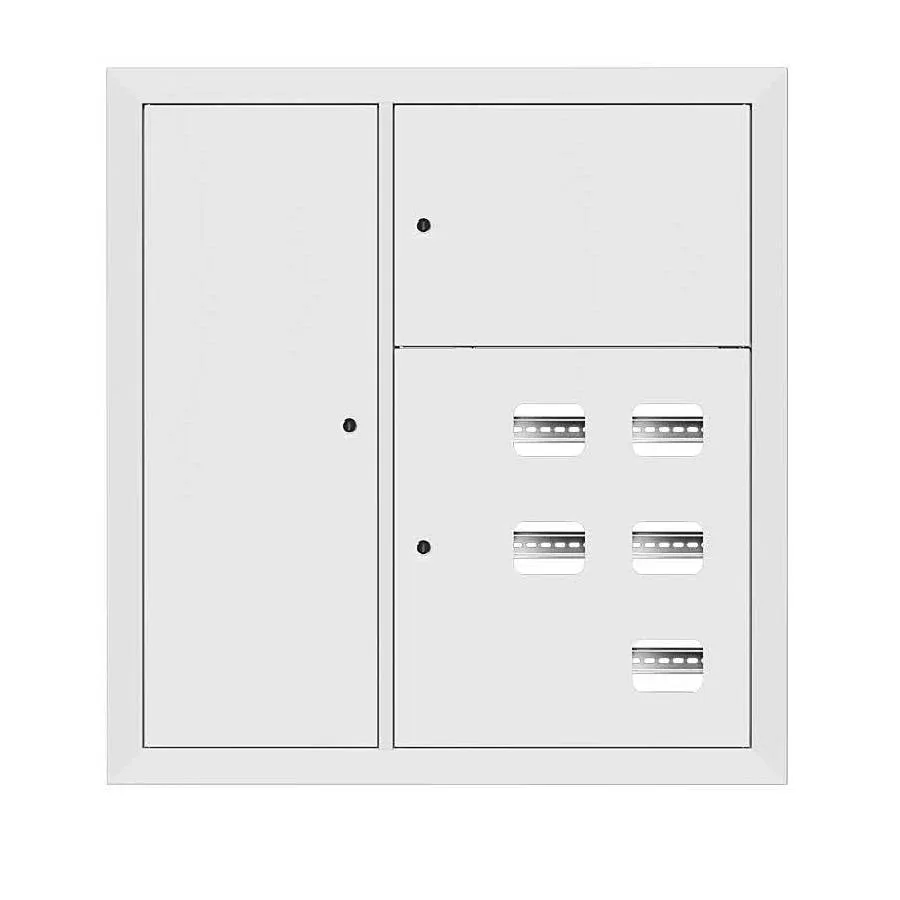 Щит этажный 5 кв. RAL9003 со слаботочным отсеком слева (1000х950х150) EKF PROxima