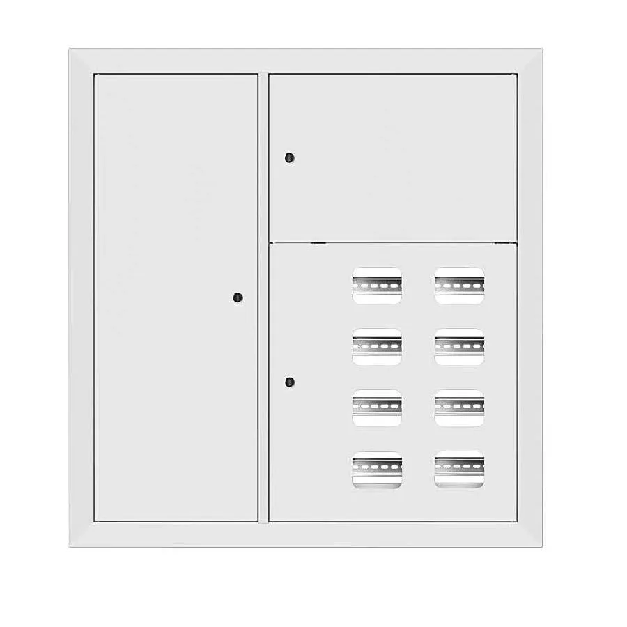 Щит этажный 8 кв. RAL9003 со слаботочным отсеком слева (1000х950х150) EKF PROxima