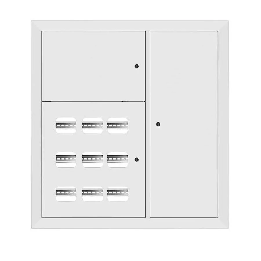 Щит этажный 9 кв. RAL9003 3 окна в ряд по гориз. (1000х950х150) EKF PROxima
