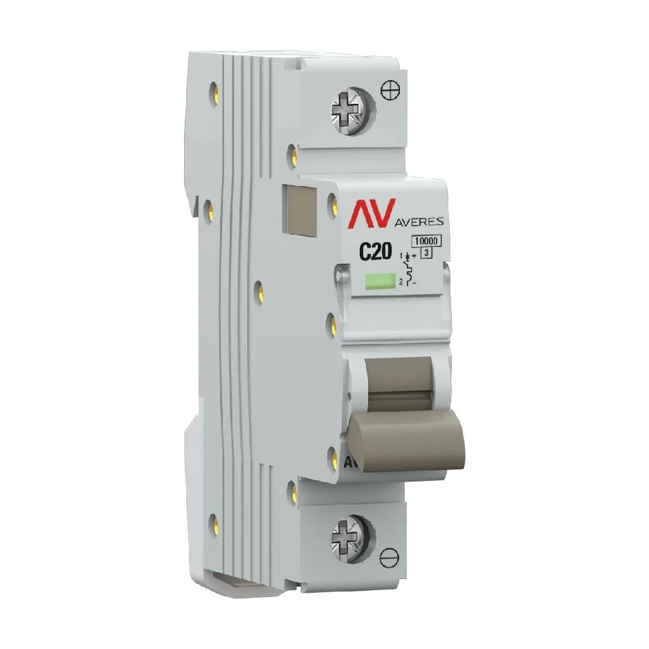 Выключатель автоматический AV-10 DC 1P 20A (C) 10kA EKF AVERES Выключатель автоматический AV-10 DC 1P 20A (C) 10kA EKF AVERES