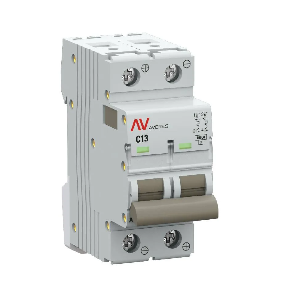 Выключатель автоматический AV-10 DC 2P 13A (C) 10kA EKF AVERES Выключатель автоматический AV-10 DC 2P 13A (C) 10kA EKF AVERES