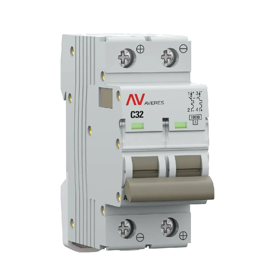 Выключатель автоматический AV-10 DC 2P 32A (C) 10kA EKF AVERES Выключатель автоматический AV-10 DC 2P 32A (C) 10kA EKF AVERES