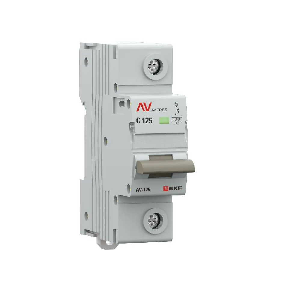 Выключатель автоматический AV-125 1P 125A (D) 10kA EKF AVERES Выключатель автоматический AV-125 1P 125A (D) 10kA EKF AVERES