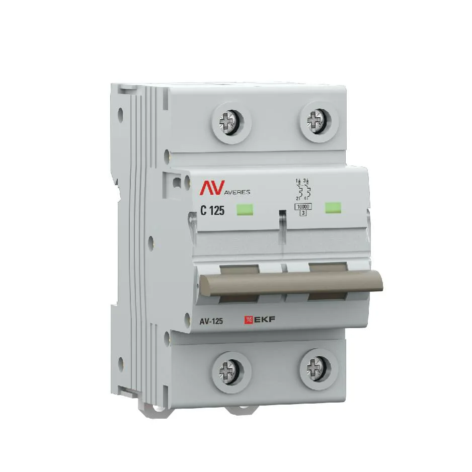 Выключатель автоматический AV-125 2P 125A (C) 10kA EKF AVERES Выключатель автоматический AV-125 2P 125A (C) 10kA EKF AVERES