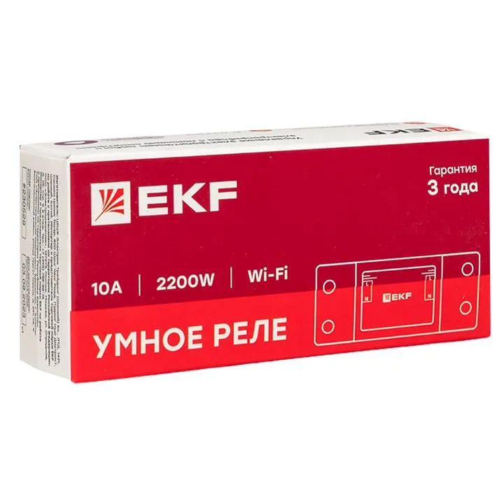 Умное реле 10А Wi-FI EKF Connect Умное реле 10А Wi-FI EKF Connect