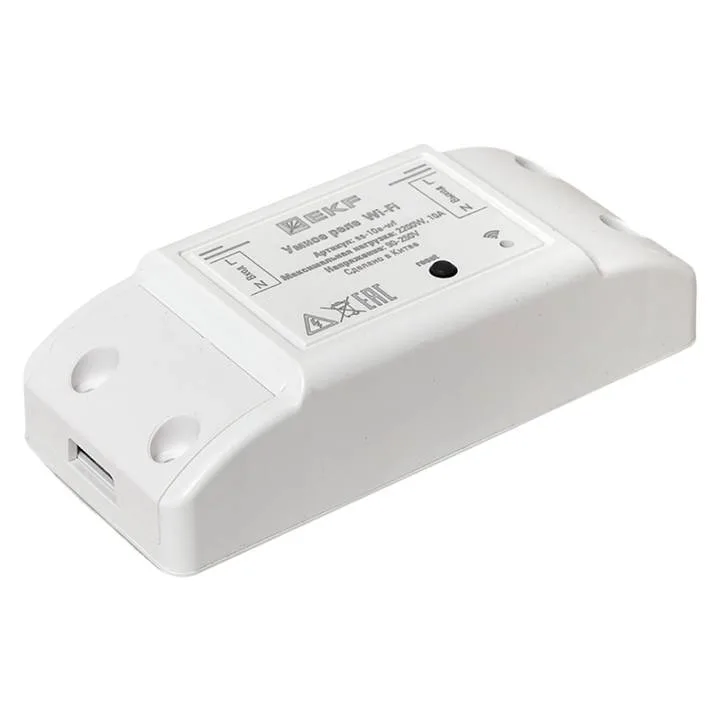 Умное реле 10А Wi-FI EKF Connect Умное реле 10А Wi-FI EKF Connect