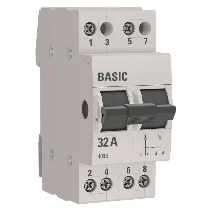 Трехпозиционный переключатель 2P 32А Basic Трехпозиционный переключатель 2P 32А Basic