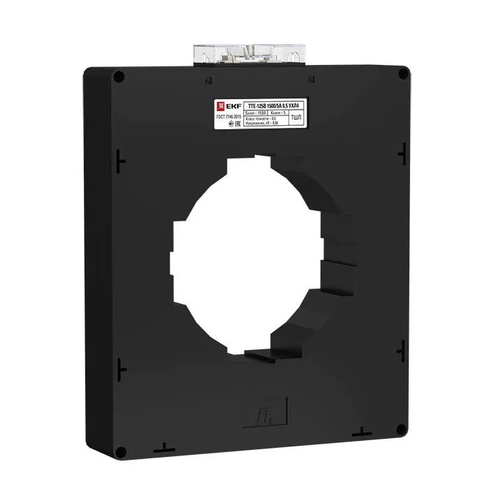 Трансформатор тока ТТЕ-125-1500/5А класс точности 0,5 (большой корпус) EKF PROxima Трансформатор тока ТТЕ-125-1500/5А класс точности 0,5 (большой корпус) EKF PROxima