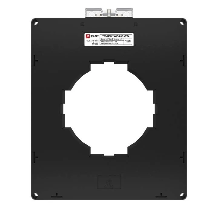 Трансформатор тока ТТЕ-125-1500/5А класс точности 0,5 (большой корпус) EKF PROxima Трансформатор тока ТТЕ-125-1500/5А класс точности 0,5 (большой корпус) EKF PROxima