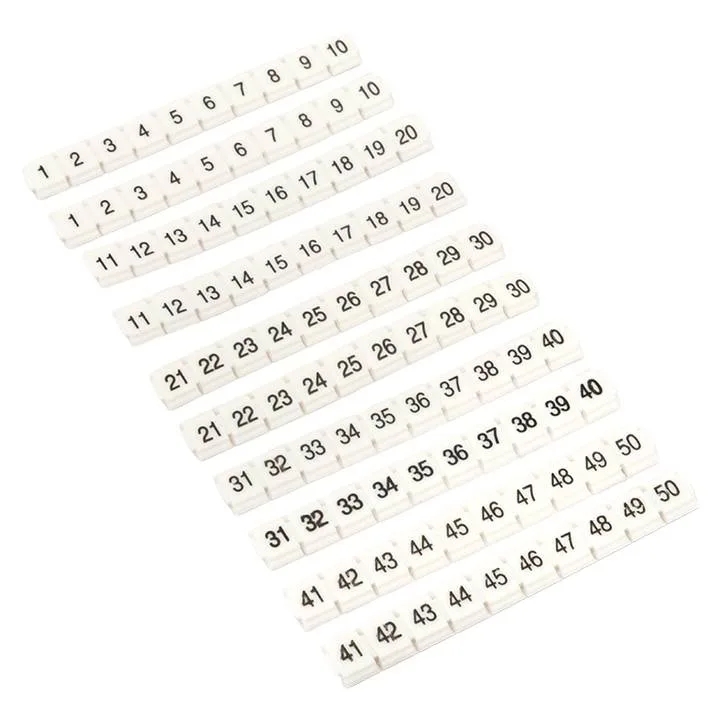 Маркеры для JXB-ST 2,5 NLPE с нумерацией 1-50 (100 шт.) EKF