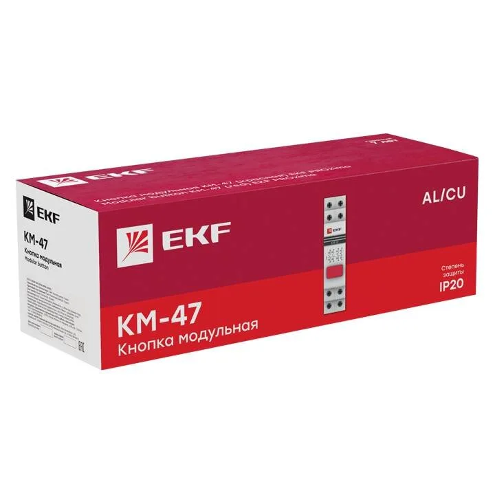 Кнопка модульная КМ-47 (красная) EKF PROxima mdb-47-red-pro Кнопка модульная КМ-47 (красная) EKF PROxima mdb-47-red-pro
