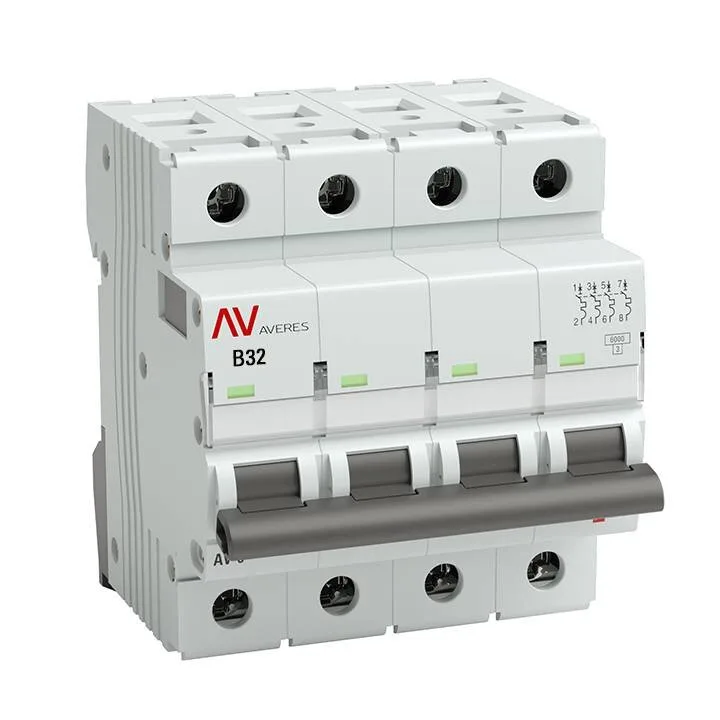 Выключатель автоматический AV-10 4P 32A (B) 10kA EKF AVERES mcb10-4-32B-av Выключатель автоматический AV-10 4P 32A (B) 10kA EKF AVERES mcb10-4-32B-av