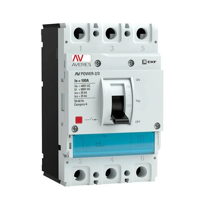 Автоматический выключатель AV POWER-2/3 100А 35kA TR Автоматический выключатель AV POWER-2/3 100А 35kA TR