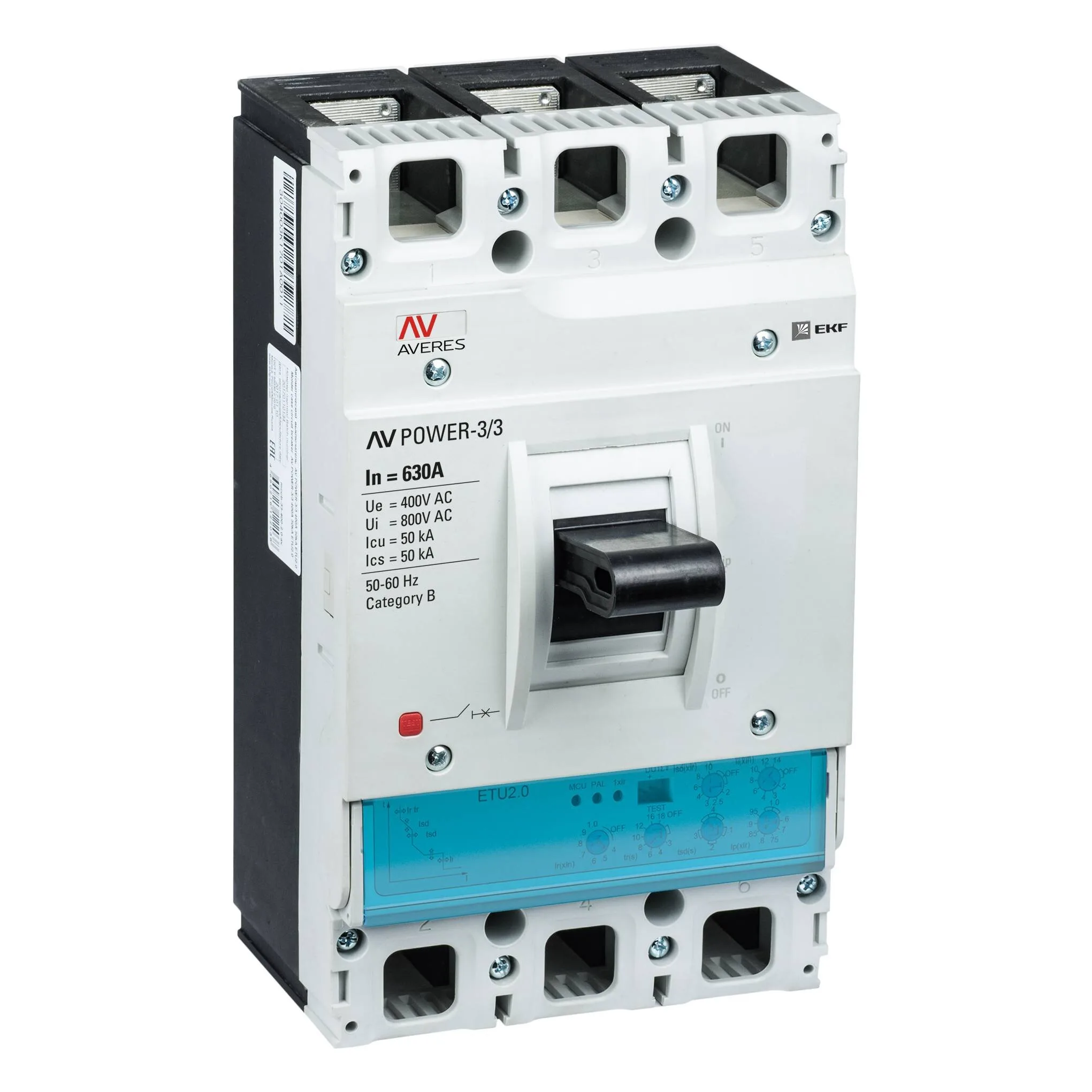 Автоматический выключатель AV POWER-3/3 630А 50kA ETU2.2 Автоматический выключатель AV POWER-3/3 630А 50kA ETU2.2