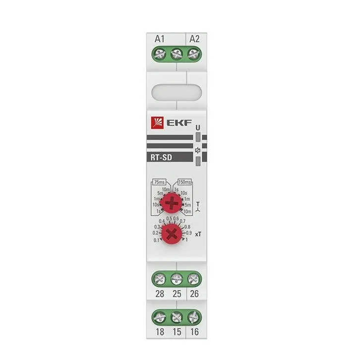 Реле времени (для двигателей звезда-треугольник) RT-SD 12-240В EKF PROxima Реле времени (для двигателей звезда-треугольник) RT-SD 12-240В EKF PROxima
