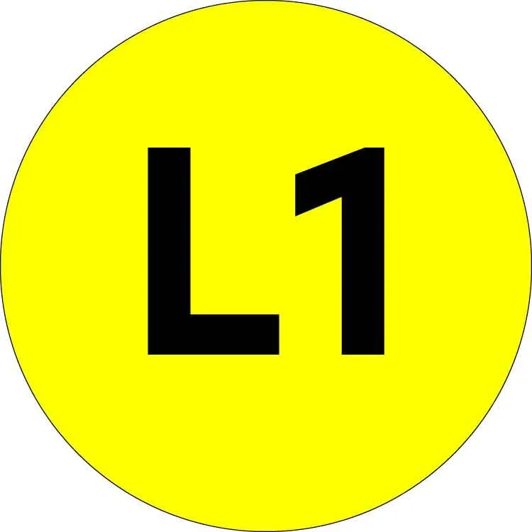Наклейка L1 d=20мм EKF PROxima