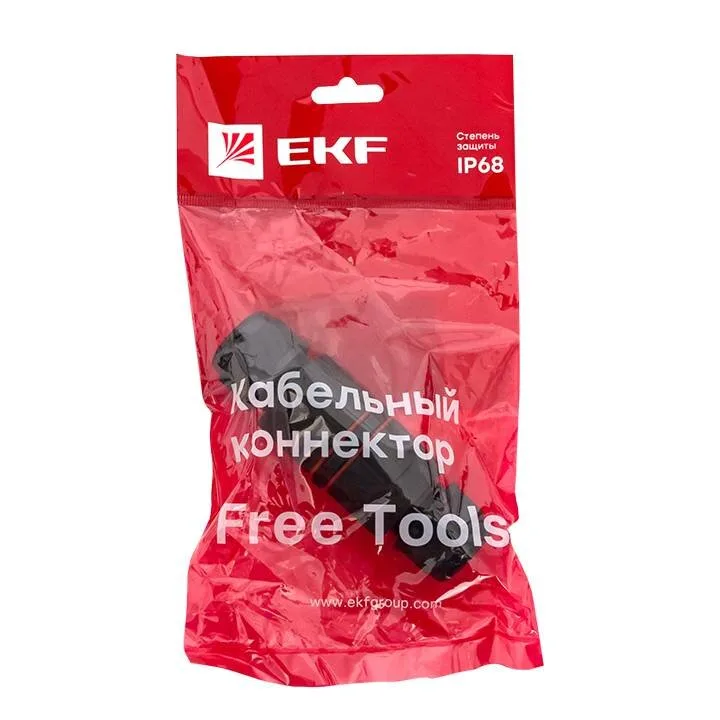 Кабельный коннектор I-образный (СМК 5PIN) IP68 FreeTools EKF PROxima Кабельный коннектор I-образный (СМК 5PIN) IP68 FreeTools EKF PROxima