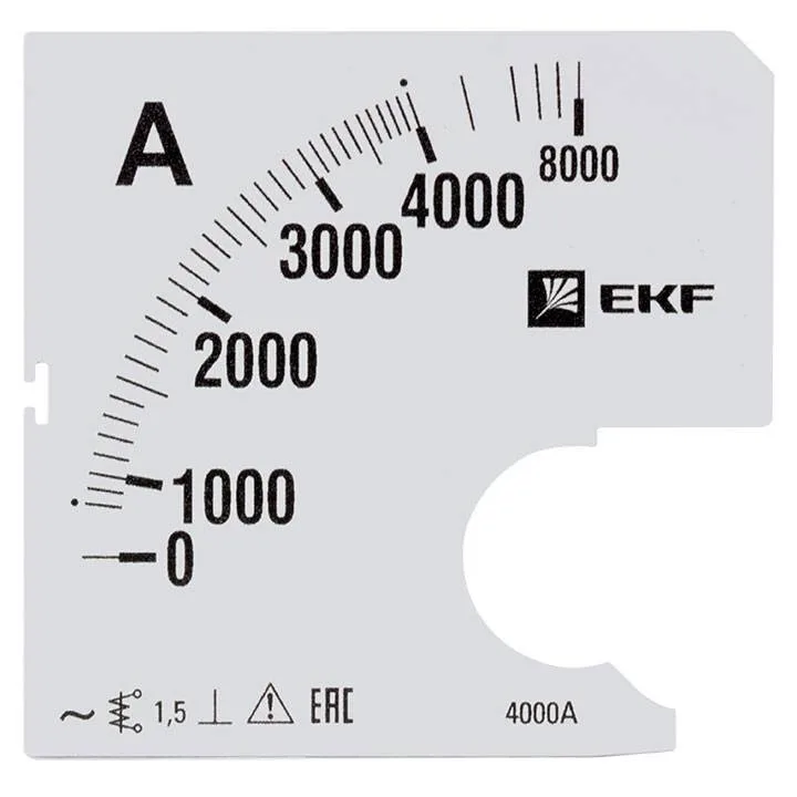 Шкала сменная для A961 4000/5А-1,5 EKF PROxima Шкала сменная для A961 4000/5А-1,5 EKF PROxima